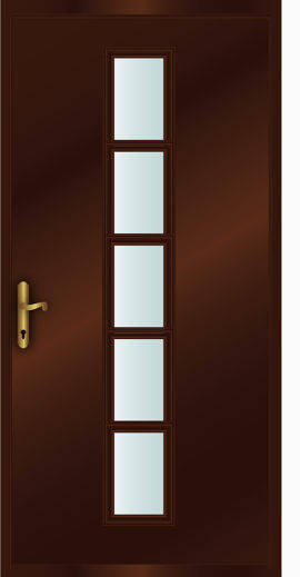 棕色的门