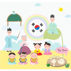 韩国文化承传插画