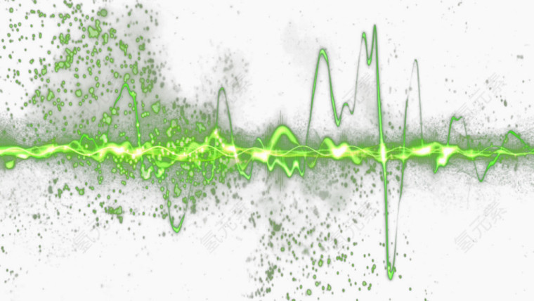 绿色炫光速度感音乐节奏特效