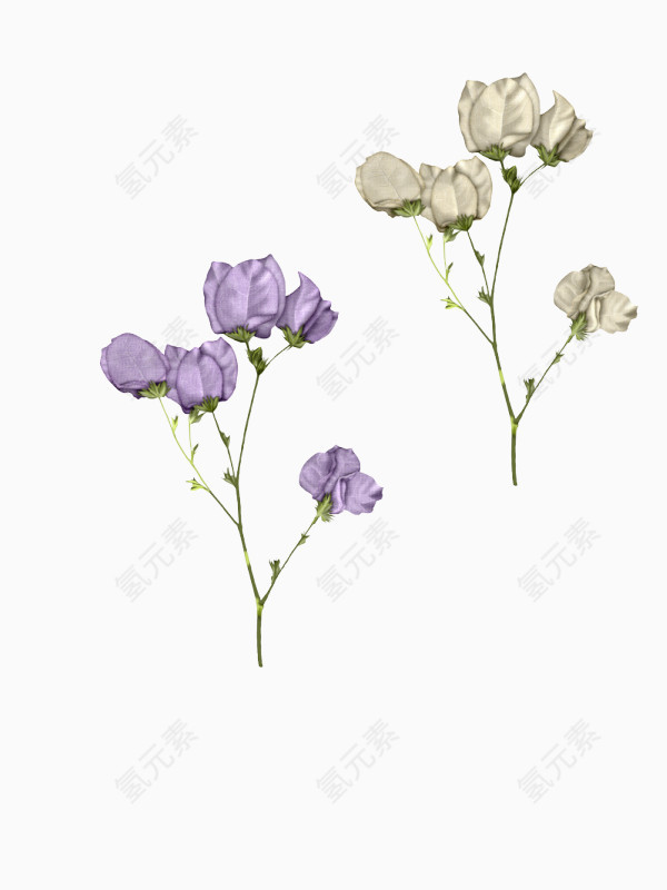 两款紫色花束