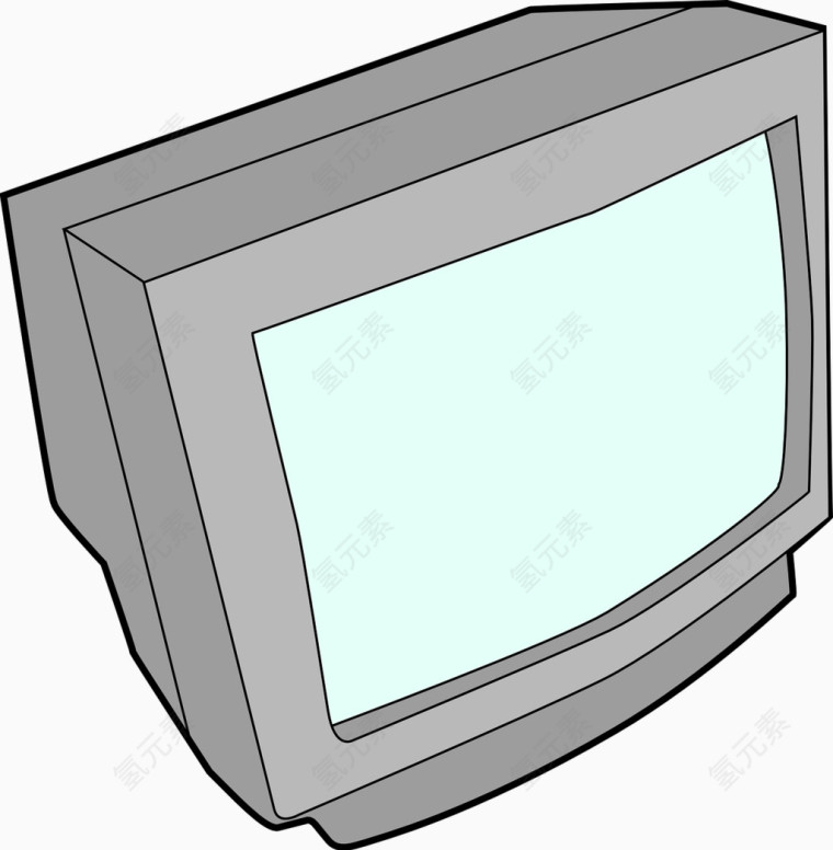 灰色的电视机