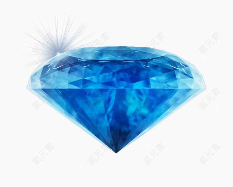 蓝色钻石光