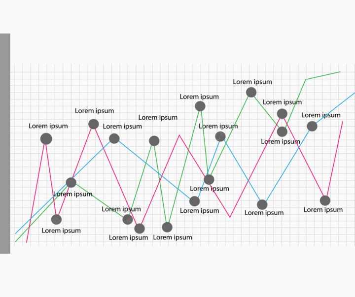 矢量ppt素材数据比例对比趋势下载