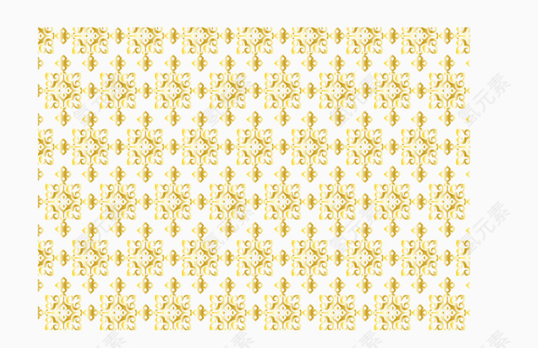 金色中式花纹