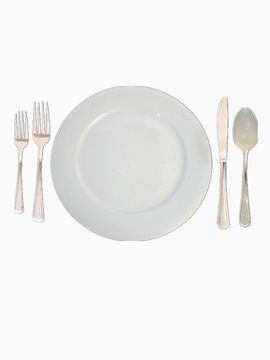 白色西餐餐具