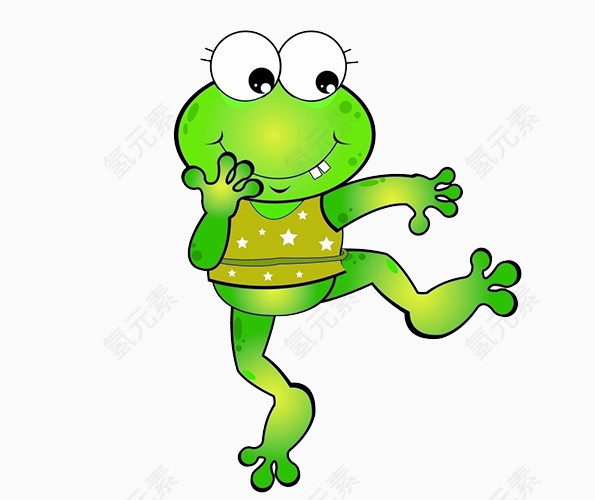 手舞足蹈的青蛙