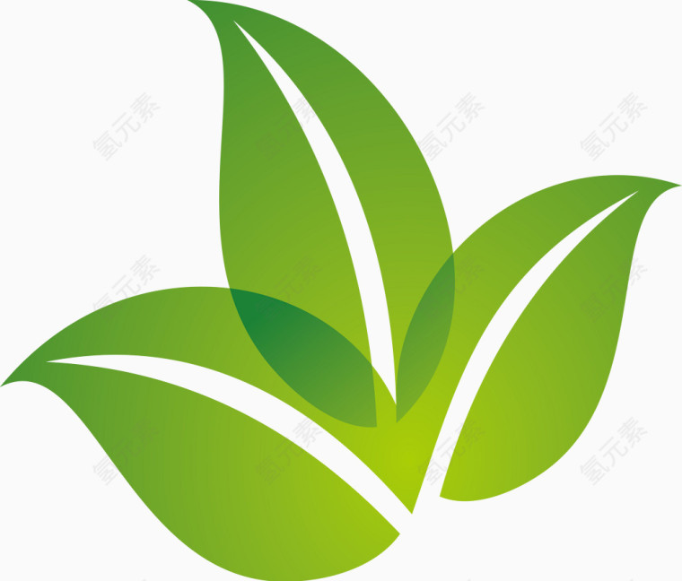 春季绿叶logo设计