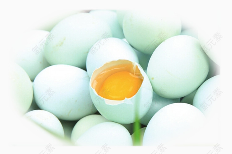 绿壳鸡蛋透明素材