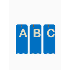 ABC三项蓝色ppt元素