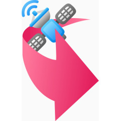 抽象wifi信号箭头图案