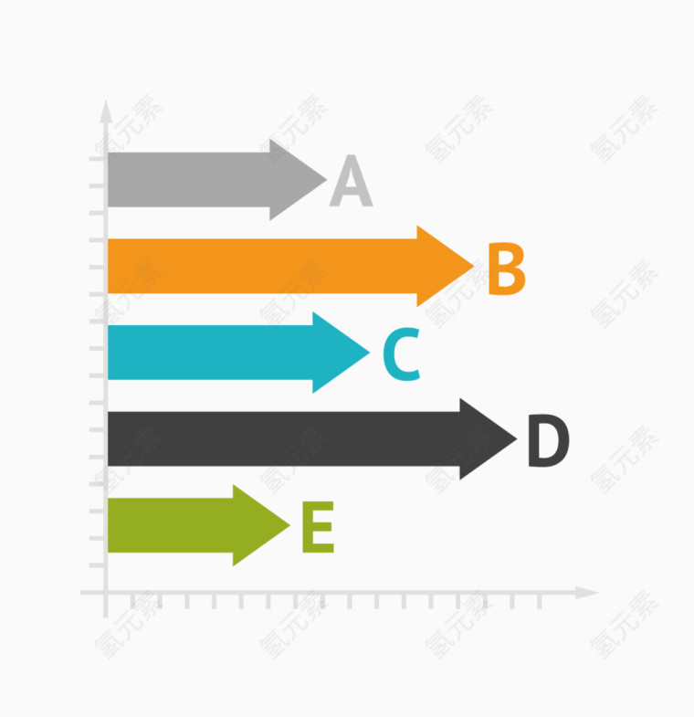箭头图表素材