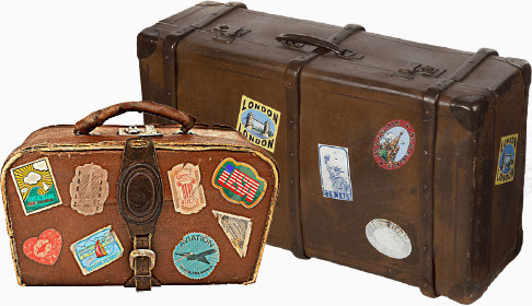 老式复古行李箱