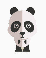 卡通手绘熊猫可爱