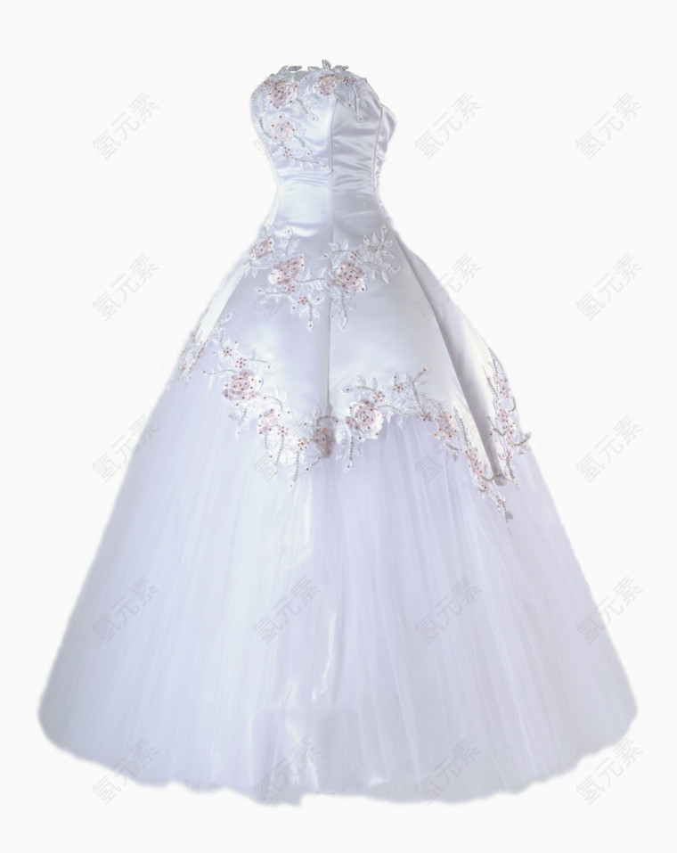 白色时尚婚纱
