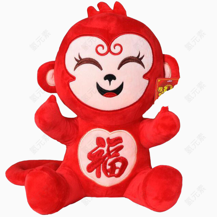红色小猴玩偶