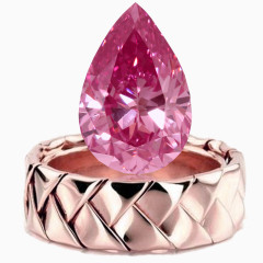 浪漫紫水晶和铂金戒指