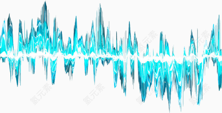 矢量音频波浪设计素材