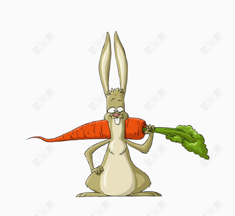兔子扛着胡萝卜