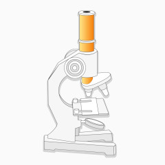 白色显微镜模型