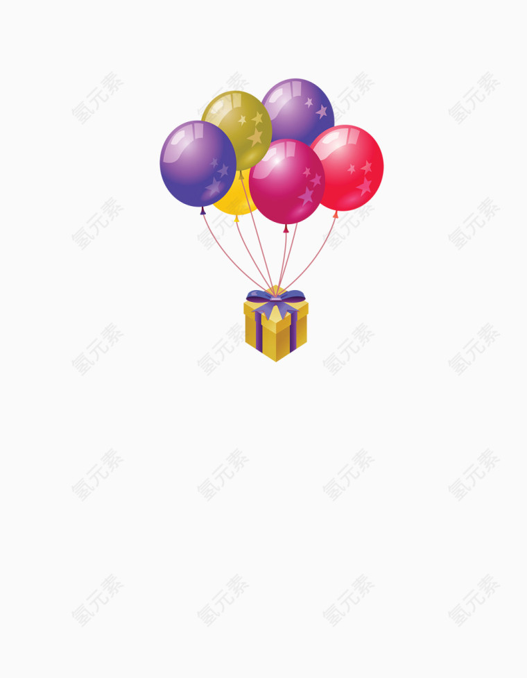 漂浮气球素材