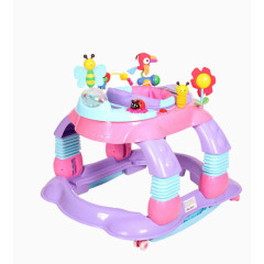 可爱粉紫玩具学步车