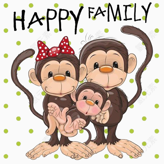猴子一家人