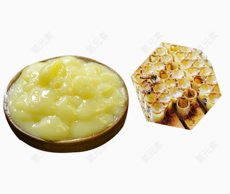 蜂王浆蜂巢素材