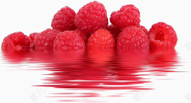 水里的树莓