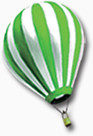 绿色热气球
