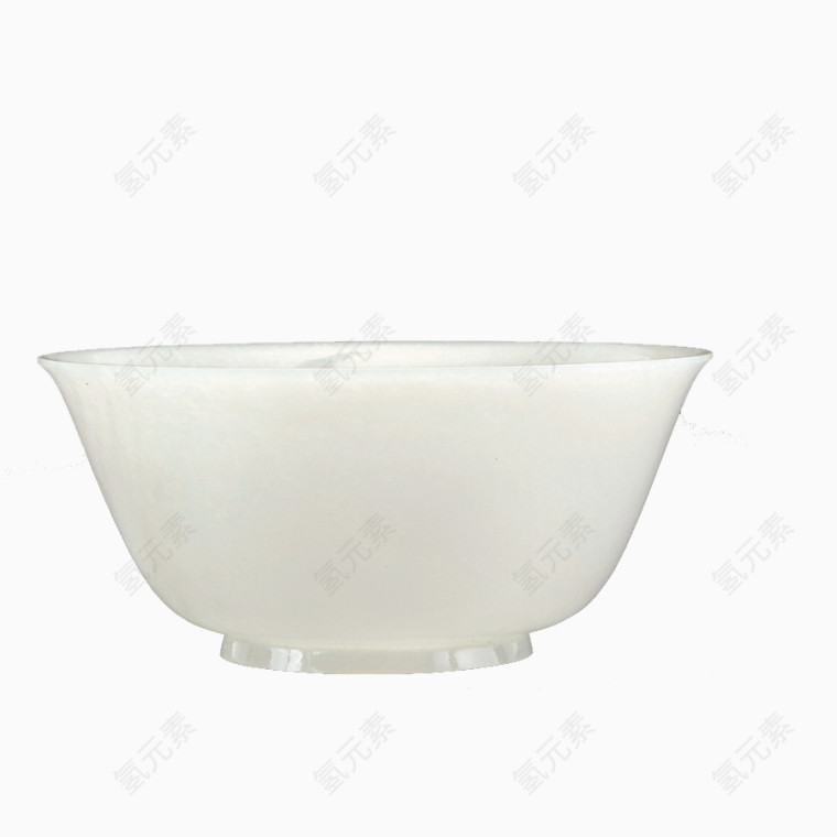 白色的玉碗