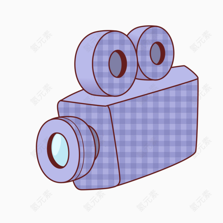 紫色的录像机图案