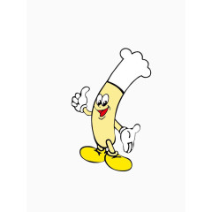 卡通可爱香蕉厨师