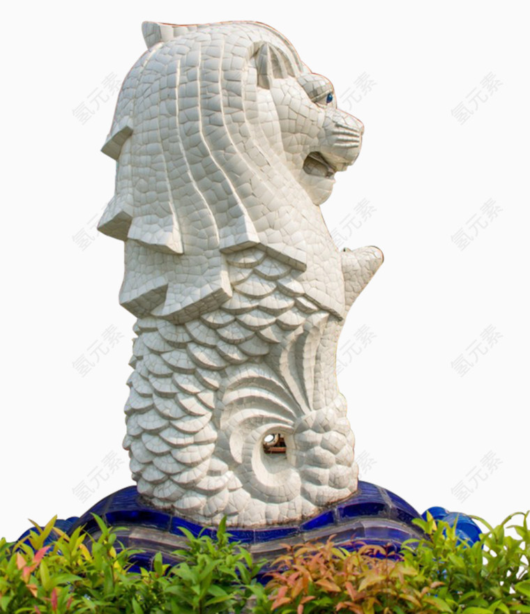 鱼尾狮公园石雕素材
