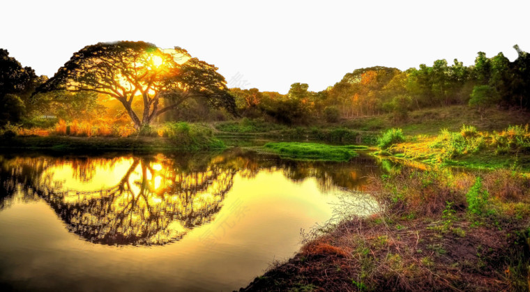 夕阳西下美景