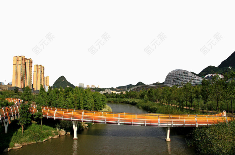 六盘水明湖湿地公园风景