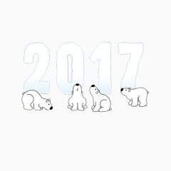 2017新年动物插画图片