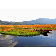 泸沽湖岸边风景