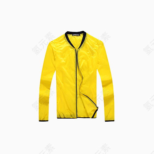 黄色透明外套