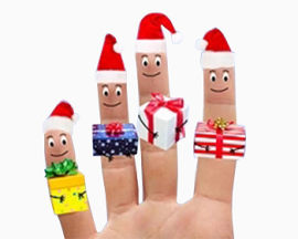 手指圣诞娃娃