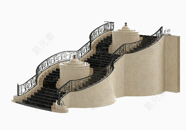 有质感的楼梯设计模型