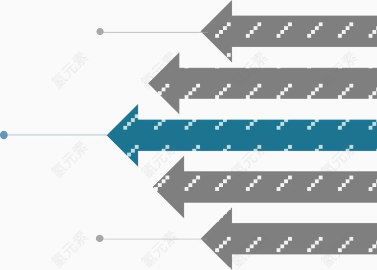 创意条纹箭头强调关系图.ra
