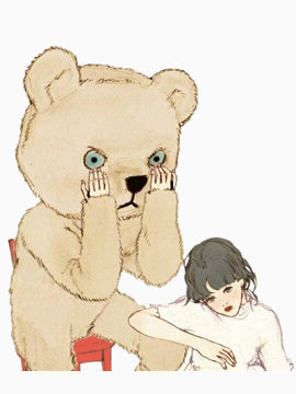 面具熊和少女