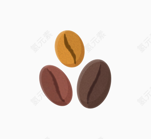 矢量咖啡豆素材