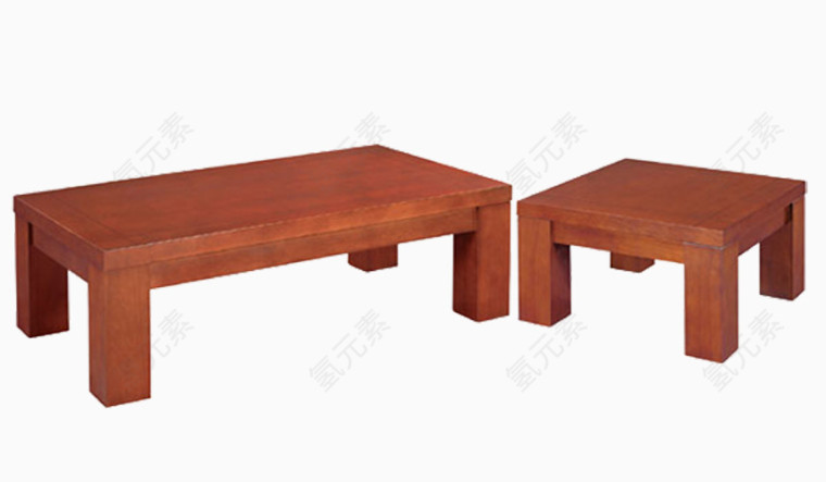 两个木头桌子