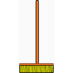 橘黄色的扫把