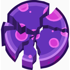 紫色碎饼干