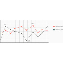 简约扁平折线图