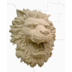 雕塑狮子头