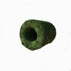 绿色草丛圆筒