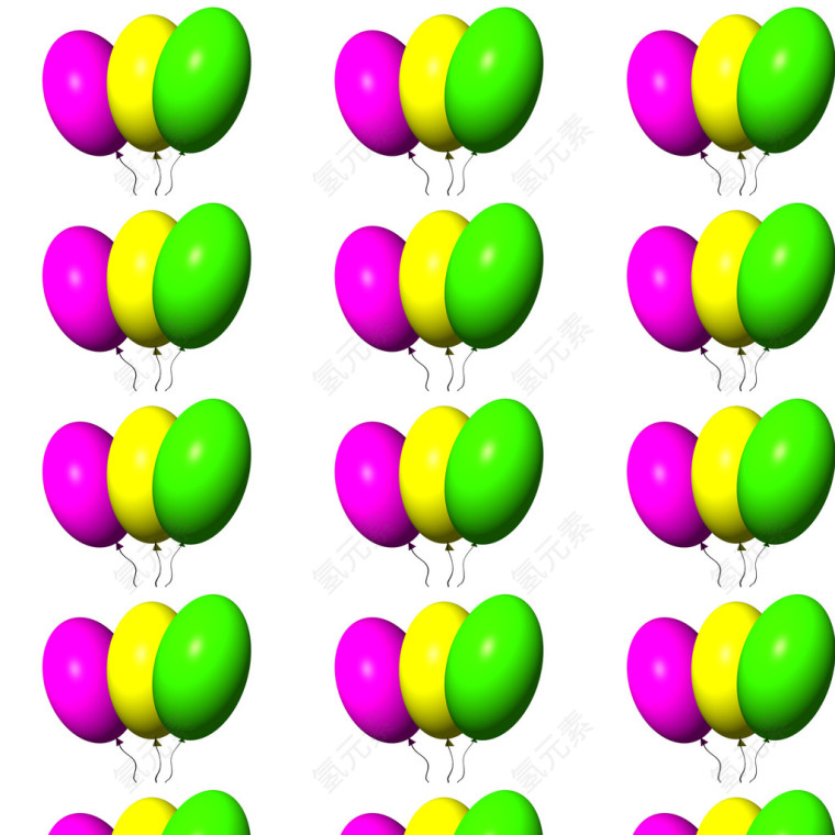 彩色气球底纹